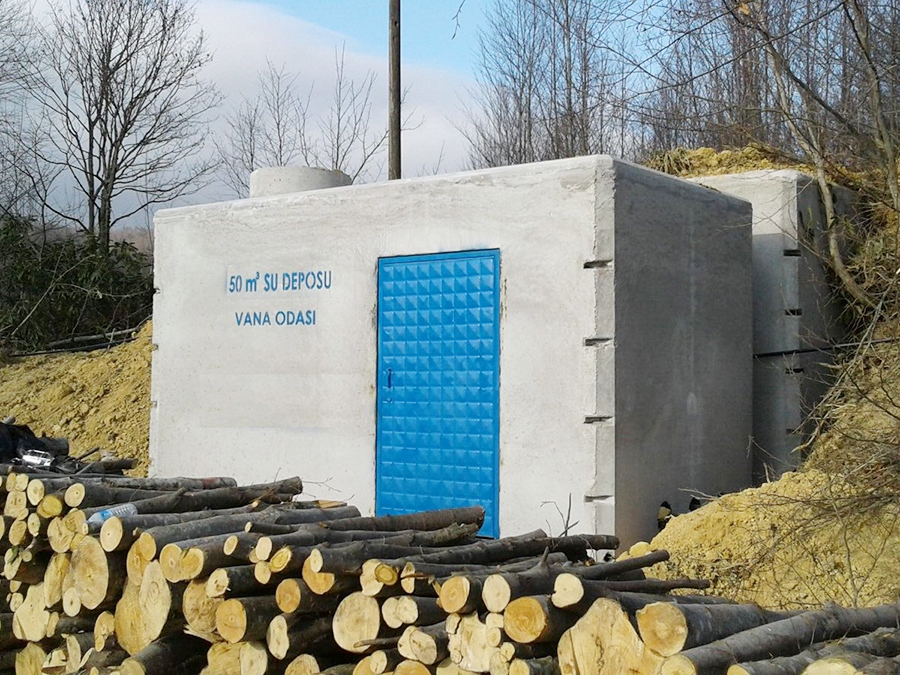 50 m3 Prefabrik Betonarme Su Deposu