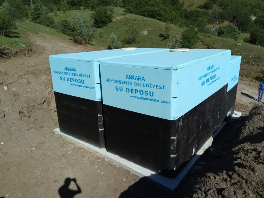 50 m3 Prefabrik Betonarme Su Deposu