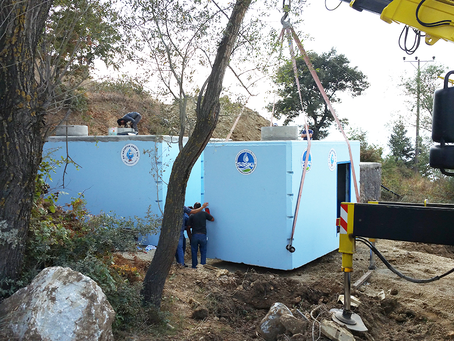 50 m3 Prefabrik Betonarme Su Deposu