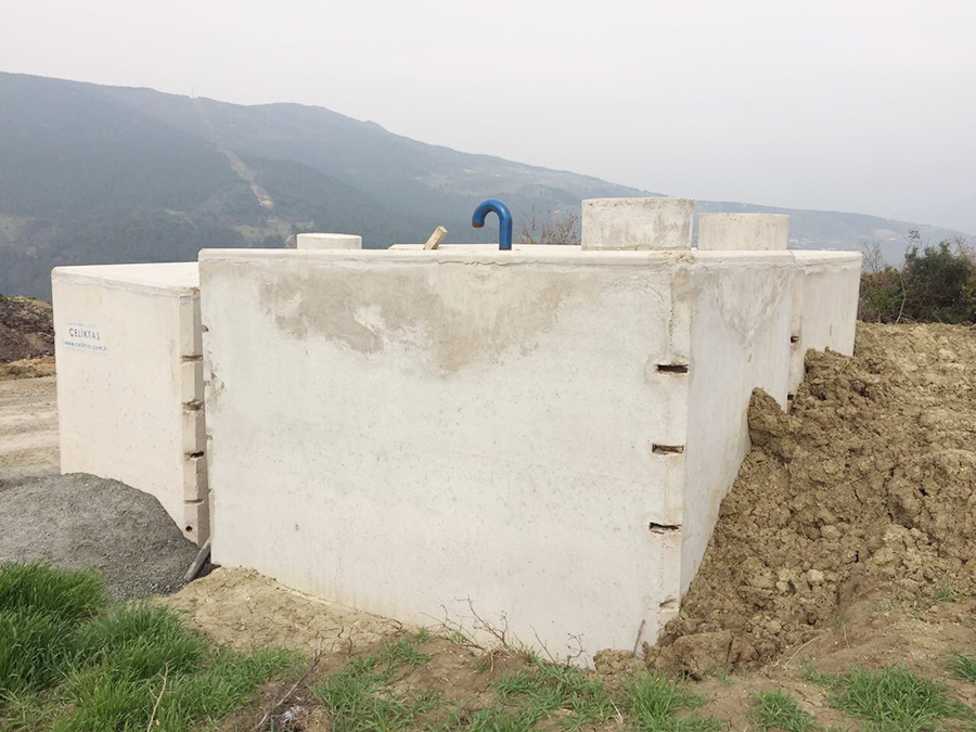 50 m3 Prefabrik Betonarme Su Deposu