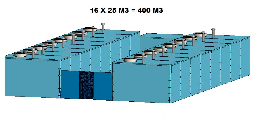 400 M3  PREFABRiK BETONARME  DEPOLAR