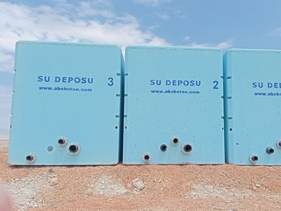 75 m3 Prefabrik Betonarme Su Deposu