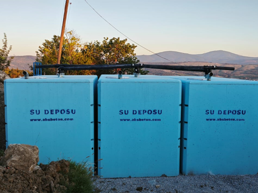 75 m3 Prefabrik Betonarme Su Deposu