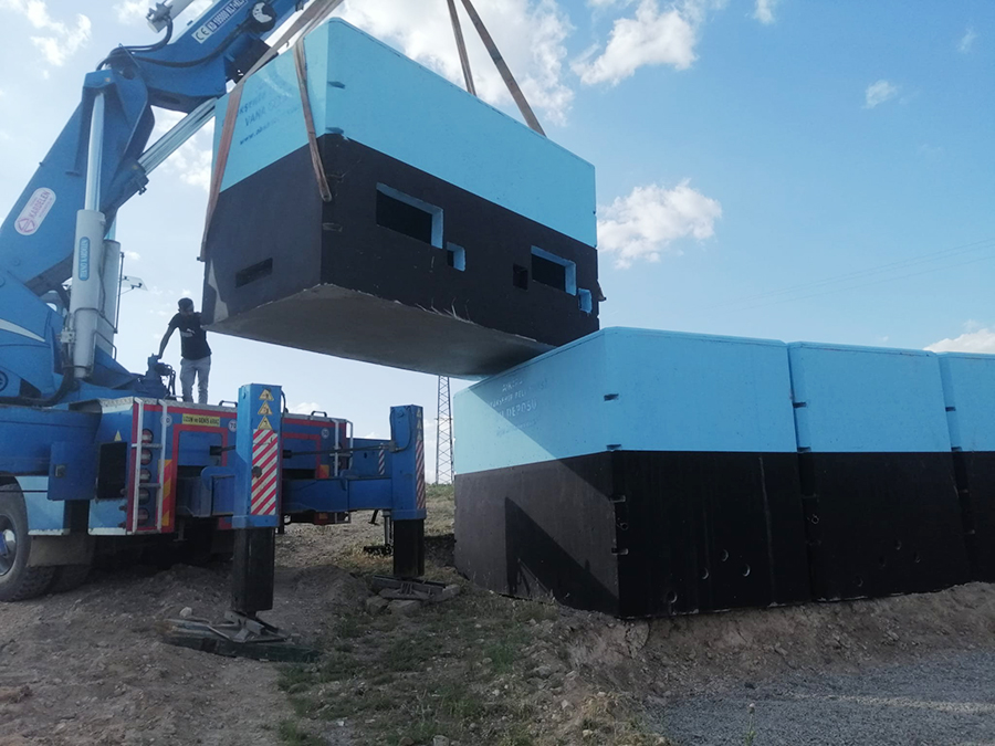 75 m3 Prefabrik Betonarme Su Deposu