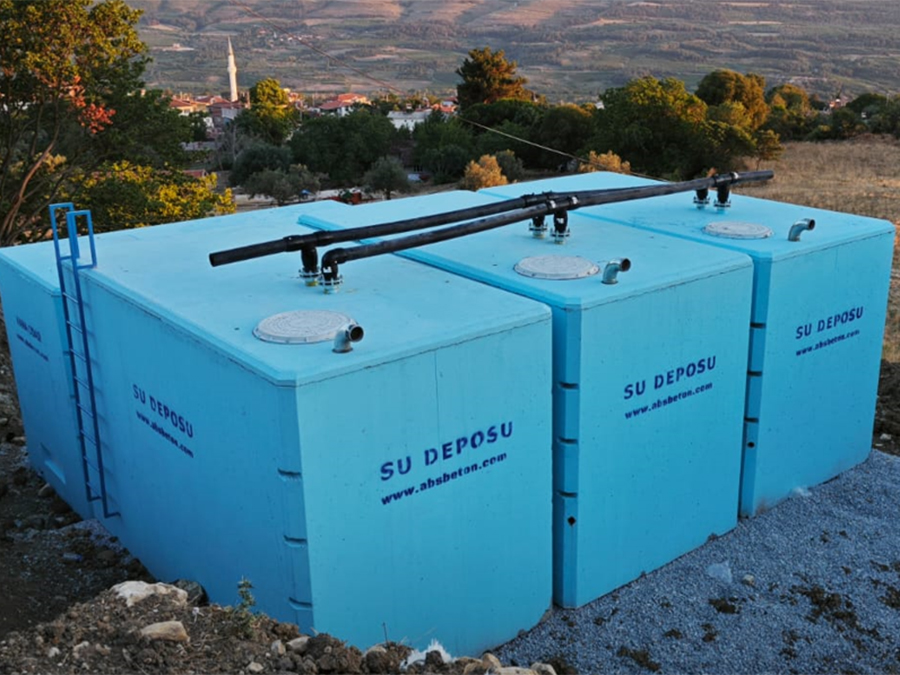 75 m3 Prefabrik Betonarme Su Deposu