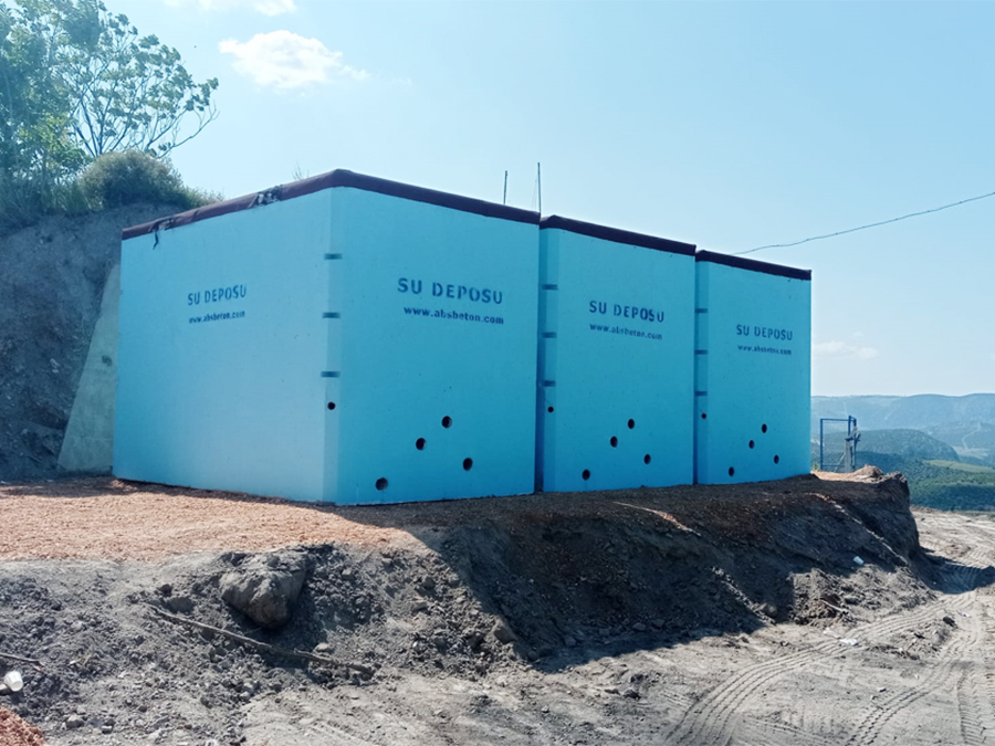 75 m3 Prefabrik Betonarme Su Deposu