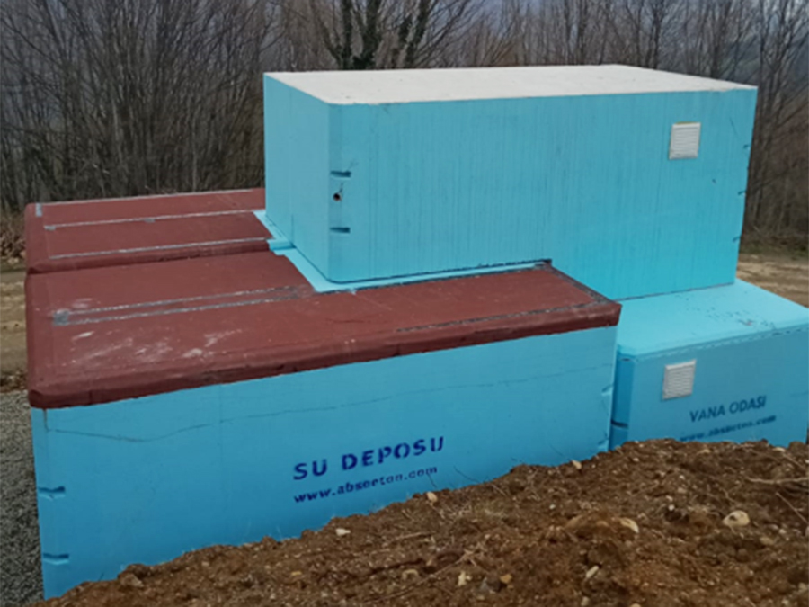 75 m3 Prefabrik Betonarme Su Deposu