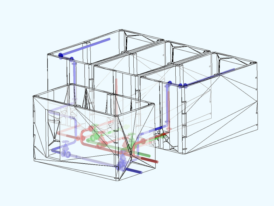 75 m3 Prefabrik Betonarme Su Deposu