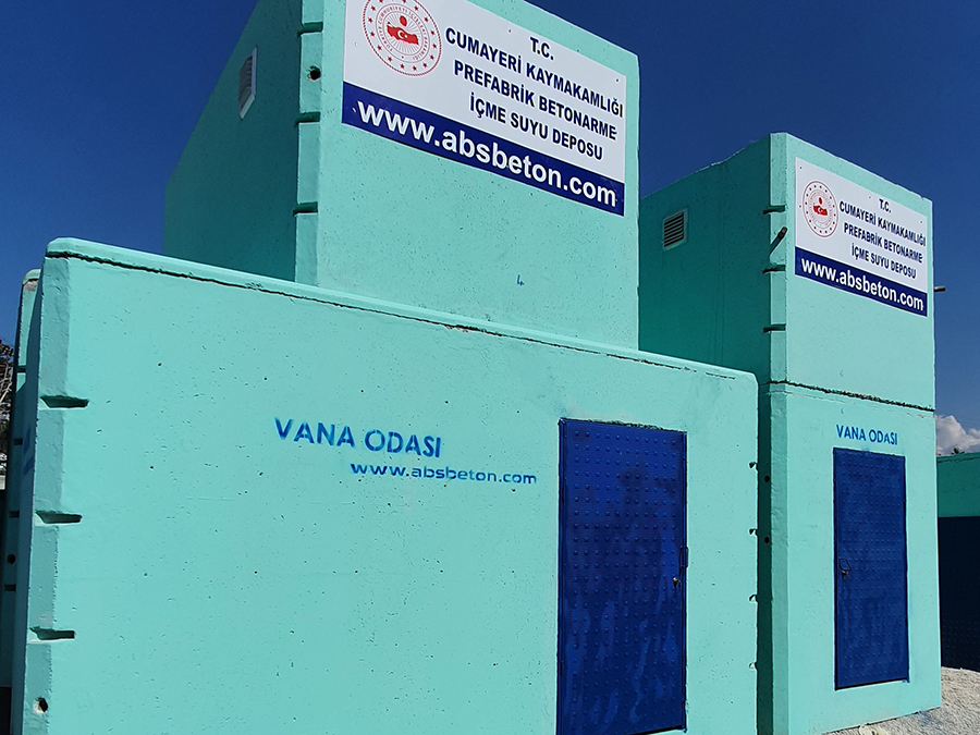 75 m3 Prefabrik Betonarme Su Deposu