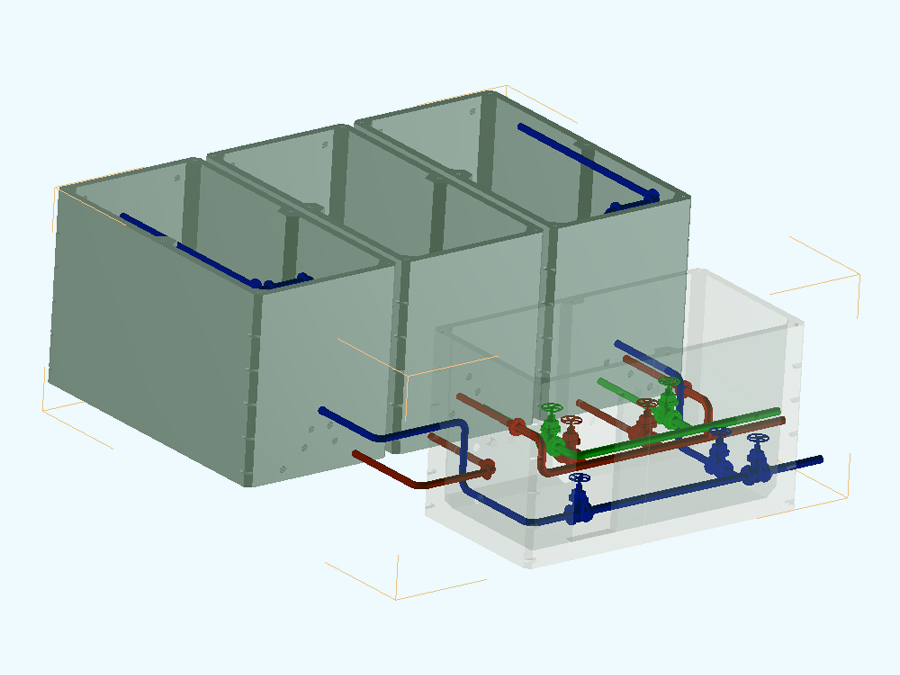 75 m3 Prefabrik Betonarme Su Deposu