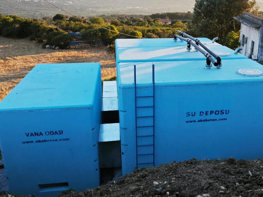 75 m3 Prefabrik Betonarme Su Deposu