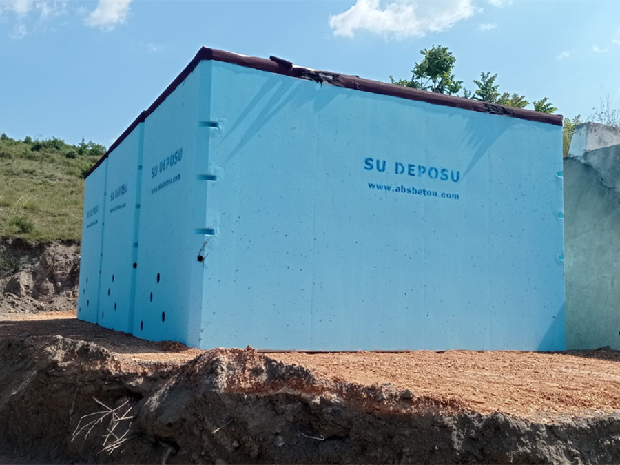 75 m3 Prefabrik Betonarme Su Deposu