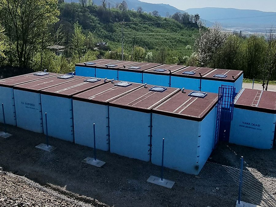 300 m3 Prefabrik Betonarme Su Deposu