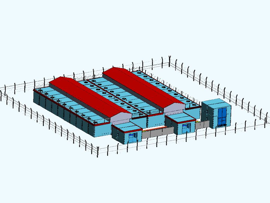 1000 m3 Prefabrik Betonarme Su Deposu