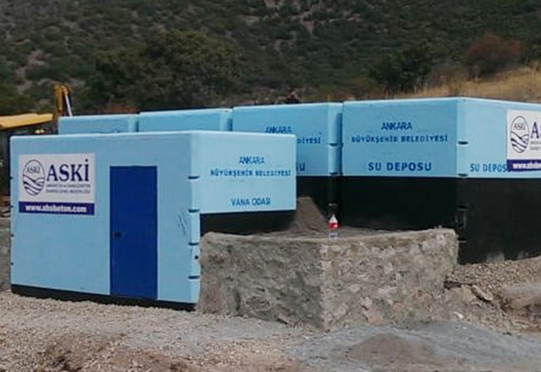 Prefabrik Betonarme Su Depoları